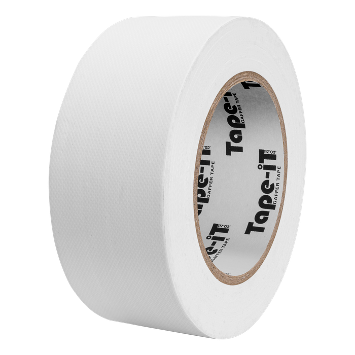 Tape-iT Carton with 24 Rolls of White Gaffer Tape 48mm x 25m | Ti4825WG24