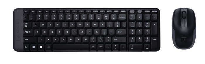 LOGITECH MK220 WIRELESS MOUSE & KEYBOARD COMBO - BLACK