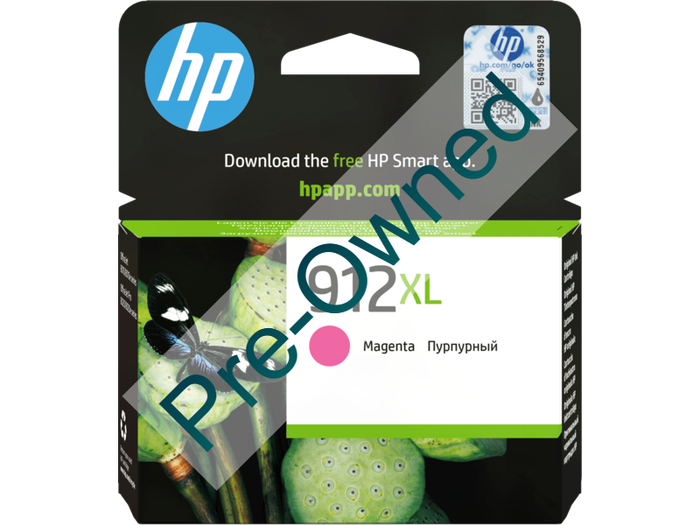 CPO HP 912XL HIGH YIELD MAGENTA ORIGINAL INK CARTRIDGE CPO - BOX OPENED/BOX DAMAGED