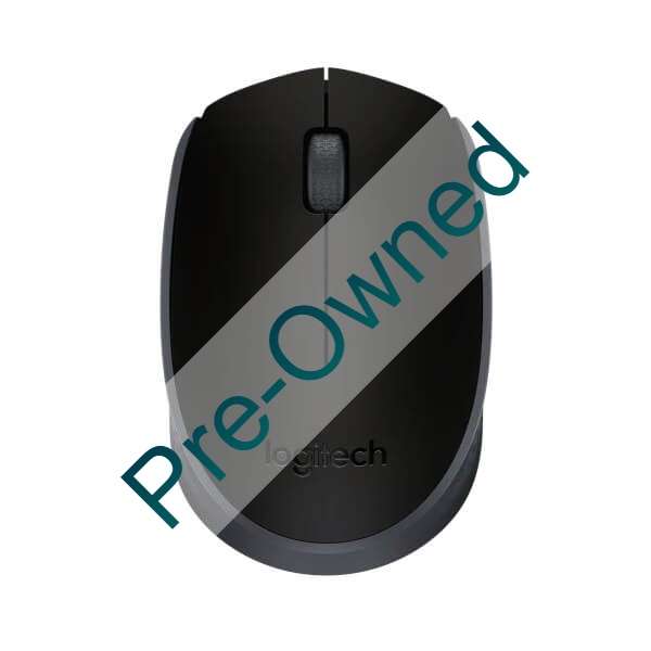 LOGITECH M171 WIRELESS MOUSE - BLACK. WIRELESS MOUSE WITH 10M RANGE, 1000 DPI SENSOR, AND AMBIDEX...