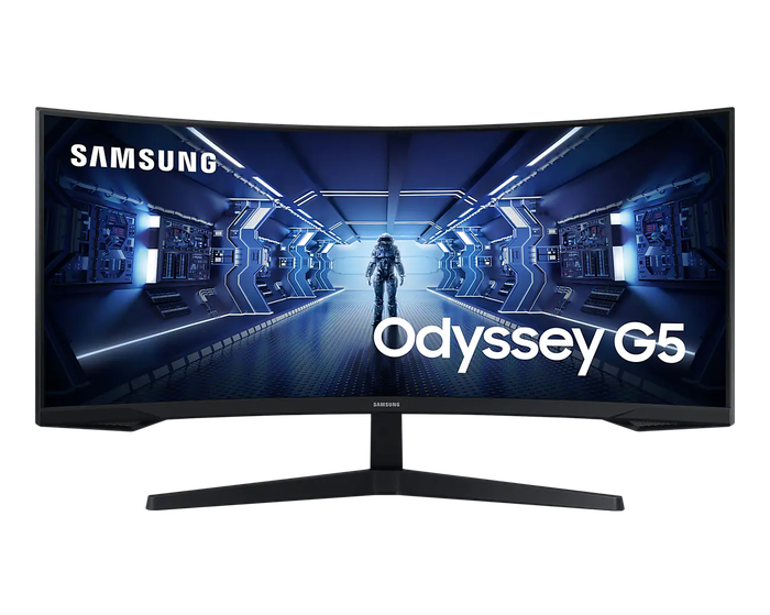 SAMSUNG ODYSSEY G55T GAMING 1000R BORDERLESS 34" DISPLAY VA RESPONSE: 1MS MPRT AR: 21:9 RESOLUTIO...