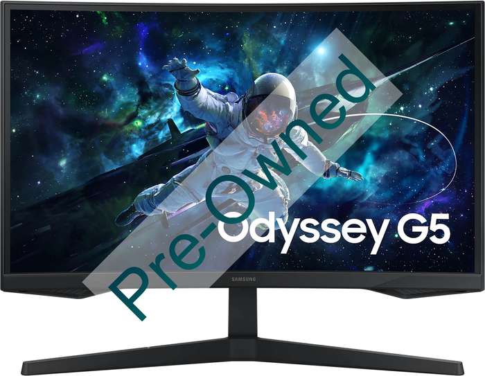 SAMSUNG ODYSSEY G55C GAMING 1000R BORDERLESS 27" DISPLAY VA RESPONSE: 1MS MPRT AR: 16:09 RESOLUTI...