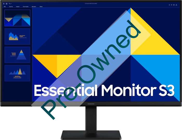 SAMSUNG VALUE S30GD FLAT 27" DISPLAY IPS RESPONSE: 5 GTG AR: 16:09 RESOLUTION: 1,920 X 1,080 (FHD...