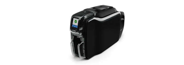 Zebra - Printer ZC350; Single Sided; UK/EU Cords; USB & Ethernet; Windows Driver
