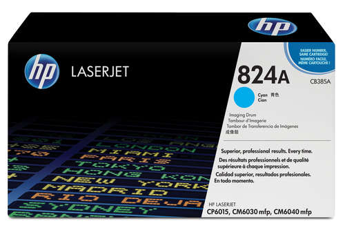 HP 824A COLOR LASERJET CM6040/CP6015 MFP CYAN IMAGE DRUM PRINTS APPROXIMATELY 35 000 PGS