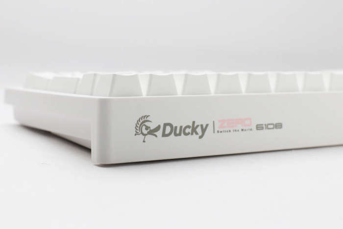 Ducky Keyboard Zero 6108 100% Mechanical Wireless Keyboard; RGB; USB 2.0 / 2.4GHz / BT - White - ...