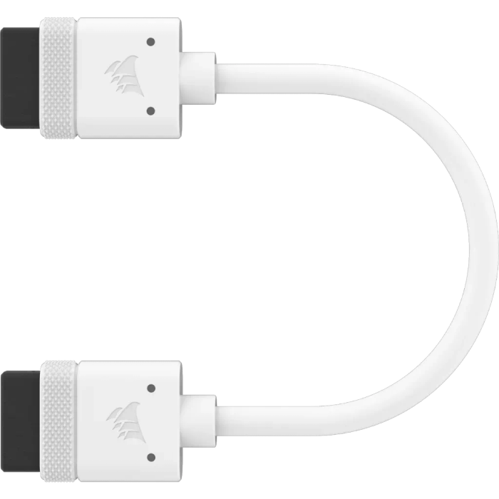 CORSAIR iCUE LINK Cable; 2x 100mm with Straight connectors; White