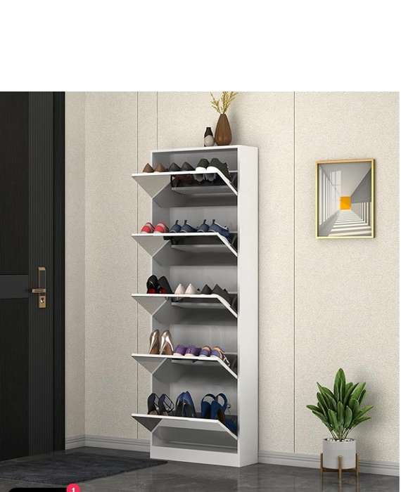 5 Drawer Mirror Shoe Cabinet