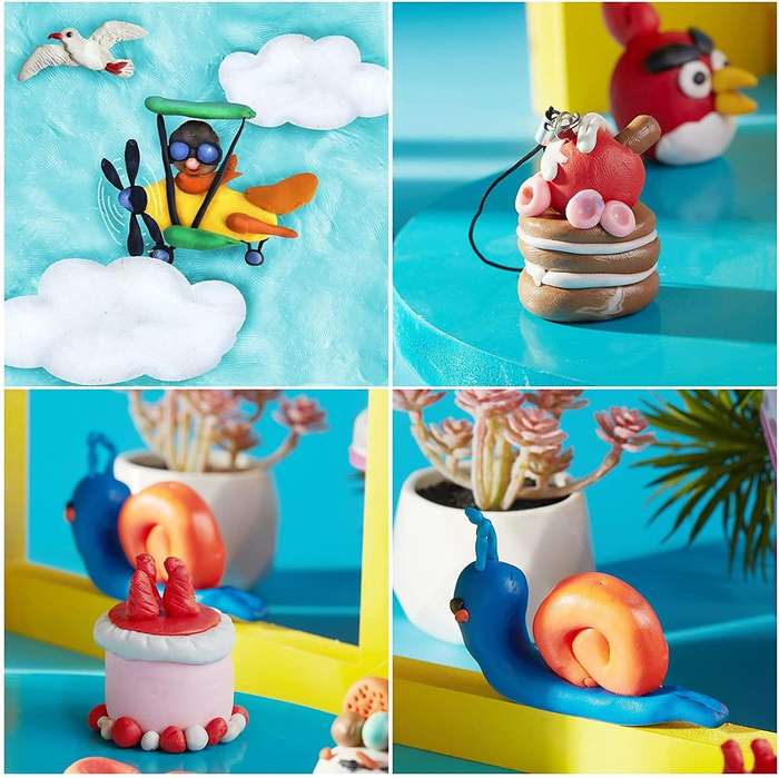 Oven Bake Polymer Clay with Storage Box  50 Colors