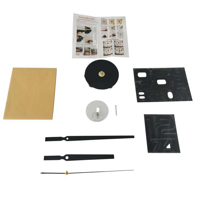 DIY Frameless Modern Wall Clock