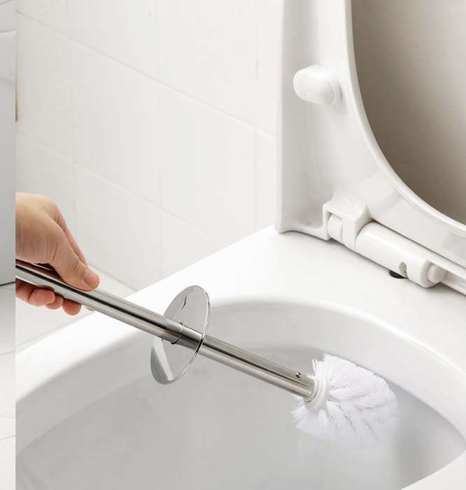Toilet Brush and Holder Set - Black