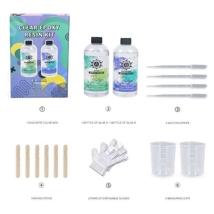 Resin Epoxy and Hardener kit  474ml Each