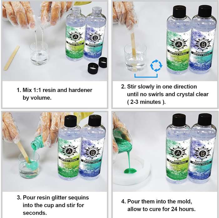 Resin Epoxy and Hardener kit  474ml Each
