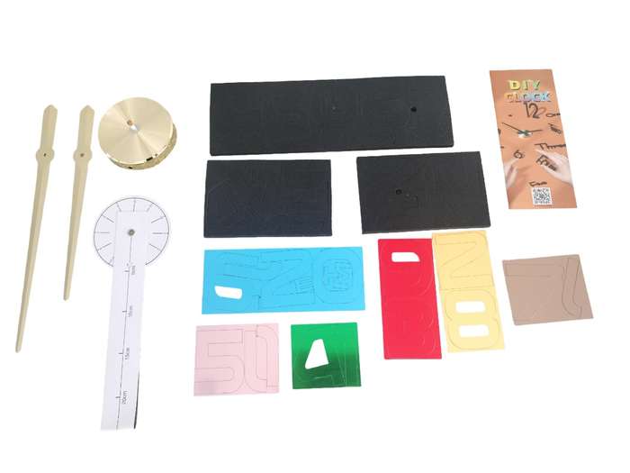 DIY Vibrant Acrylic Clock