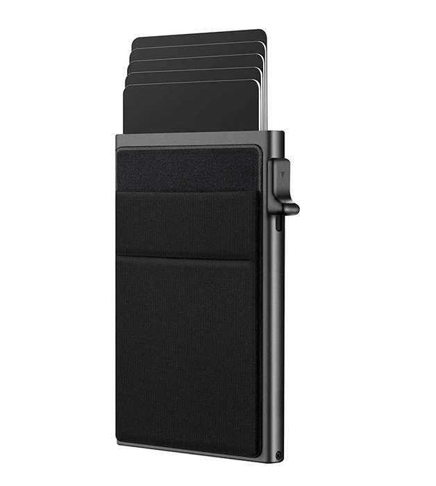 Pop-Up Card Wallet - Black
