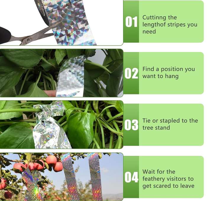Bird Deterrent Reflective Tape