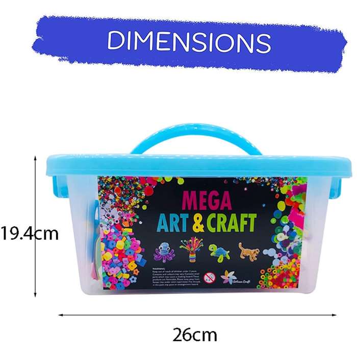 Mega Arts and Crafts box - 860 PCS