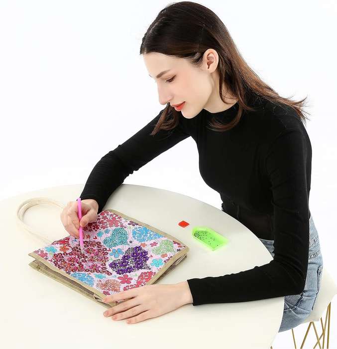 DIY Diamond Art Tote Bag