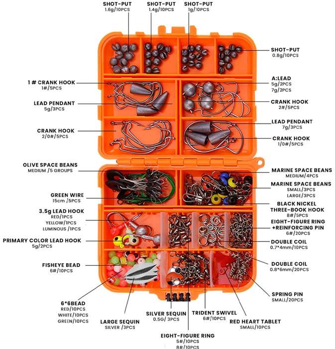 Mini - Fishing Accessories Kit - 257 PCS