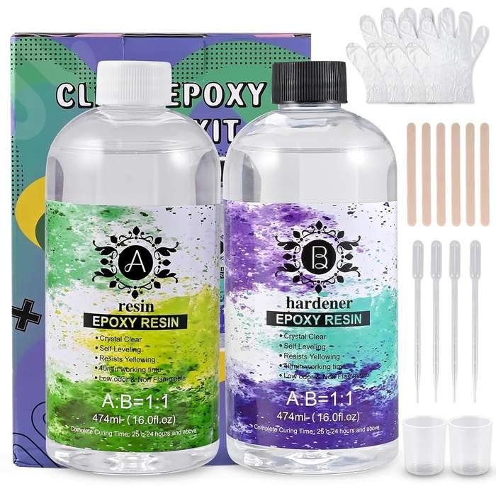 Resin Epoxy and Hardener kit  474ml Each