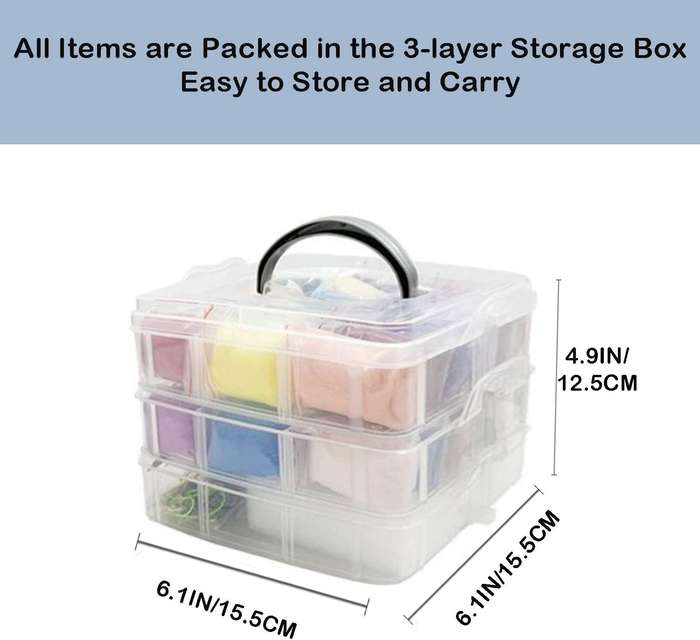 Needle Felting Kit with Storage Box - 40 Colours