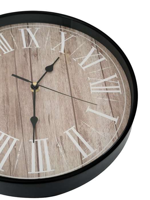Wall Clock with Black Frame - 28CM