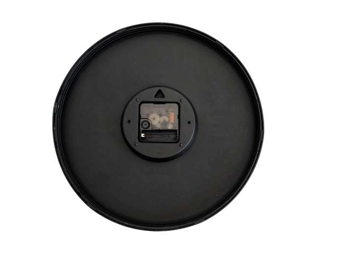 Wall Clock with Brown Frame - 28CM