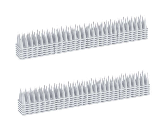 Bird and Pest Spikes - Set of 12 - Clear