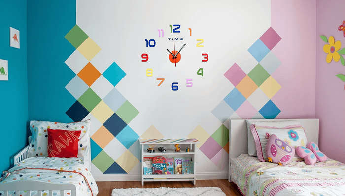 Kids DIY Frameless Clock