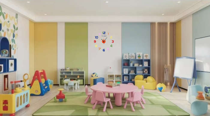 Kids DIY Frameless Clock