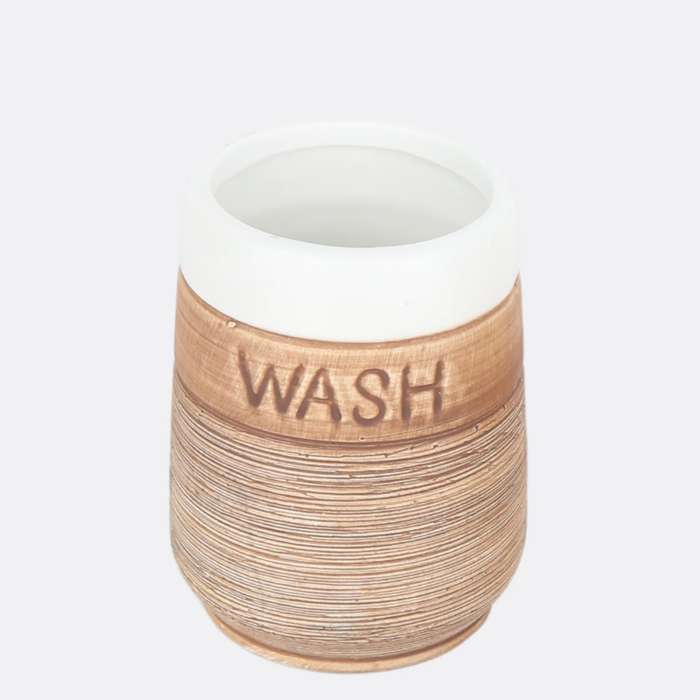 Ceramic Bathroom Accessory Set - 4 Piece