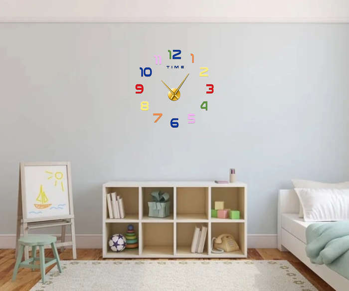 DIY Vibrant Acrylic Clock