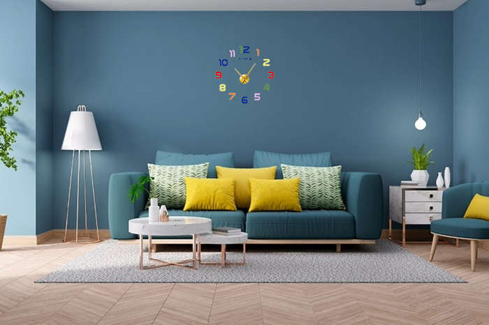 DIY Vibrant Acrylic Clock