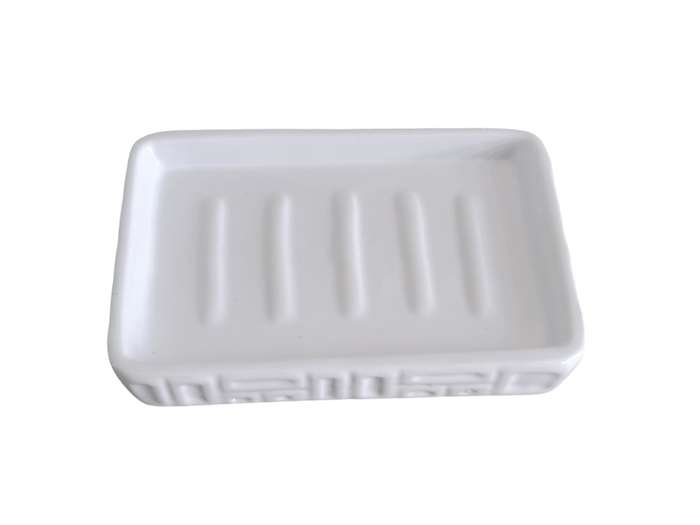 Ceramic Bathroom Set - White - 4 Piece