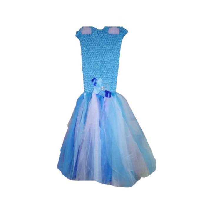 Girls Tutu Dress - Red and Yellow - 5-8y - 55cm