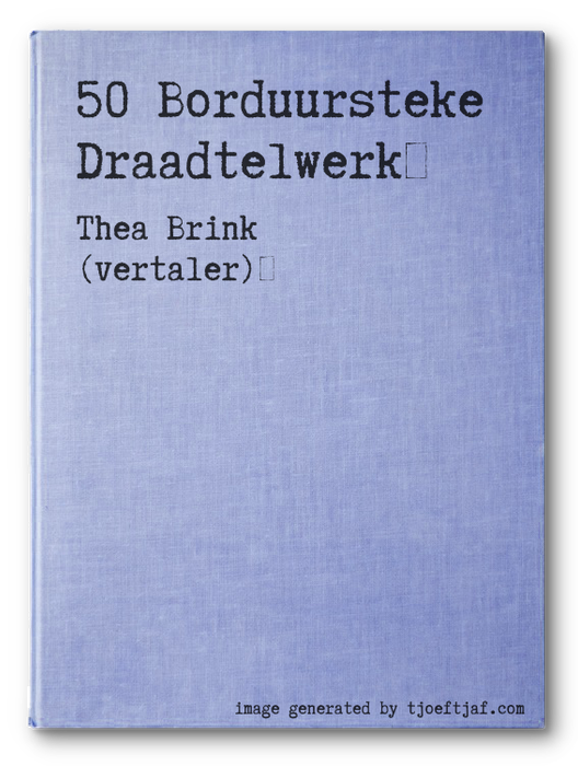 50 Borduursteke Draadtelwerk
