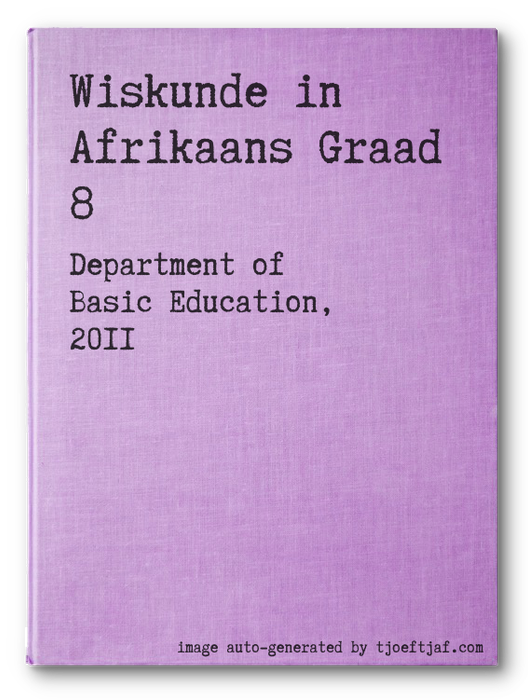 Wiskunde in Afrikaans Graad 8