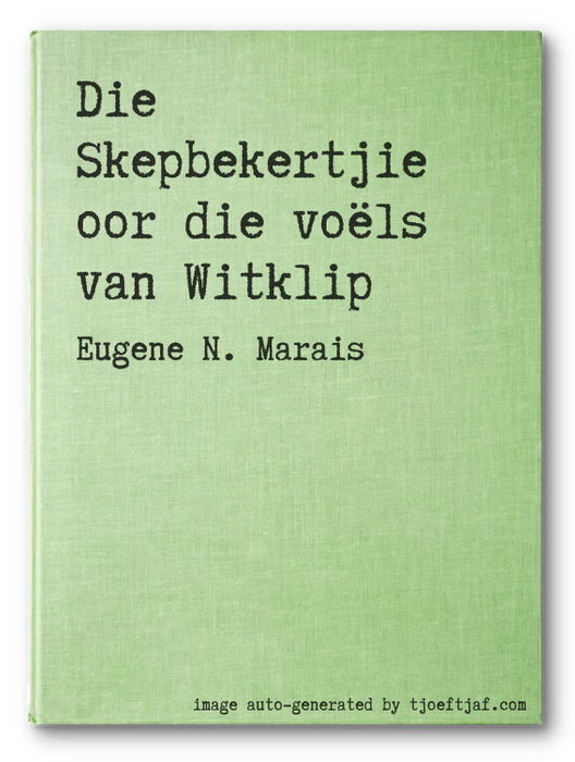 Die Skepbekertjie oor die vols van Witklip