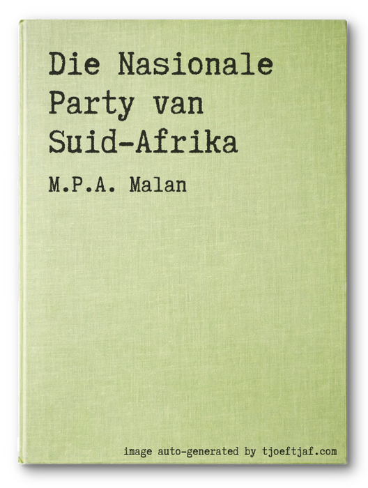 Die Nasionale Party van Suid-Afrika