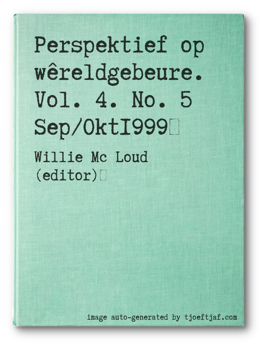 Perspektief op wreldgebeure. Vol. 4. No. 5 Sep/Okt1999