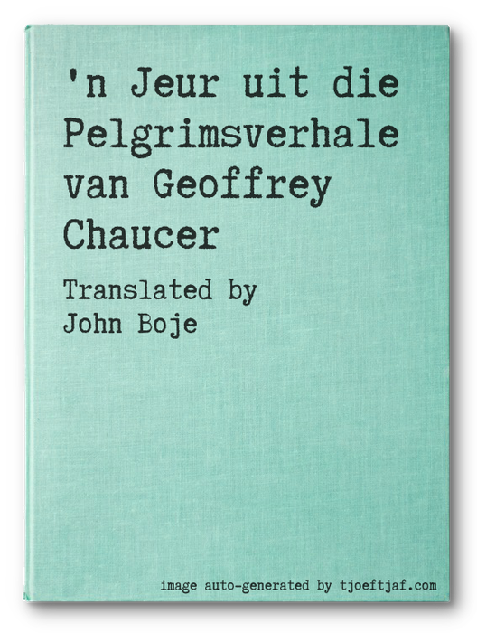 'n Jeur uit die Pelgrimsverhale van Geoffrey Chaucer