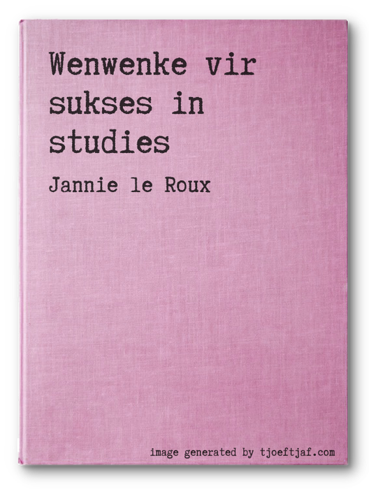 Wenwenke vir sukses in studies