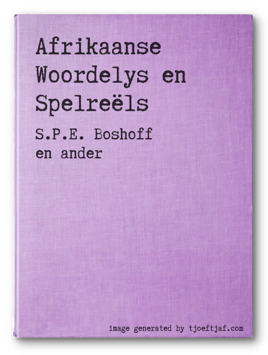 Afrikaanse Woordelys en Spelrels