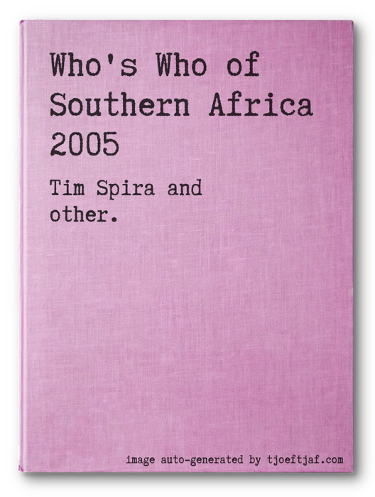 Who's Who of Southern Africa 2005