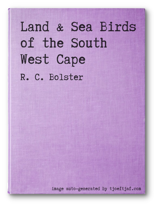 Land & Sea Birds of the South West Cape