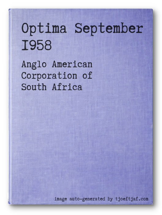 Optima September 1958