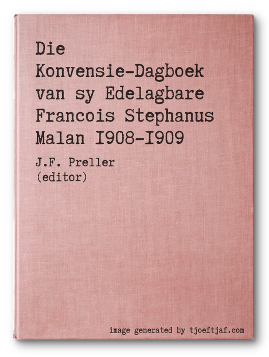 Die Konvensie-Dagboek van sy Edelagbare Francois Stephanus Malan 1908-1909