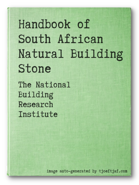 Handbook of South African Natural Building Stone