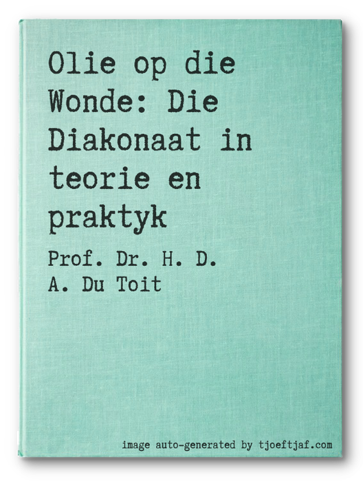Olie op die Wonde: Die Diakonaat in teorie en praktyk