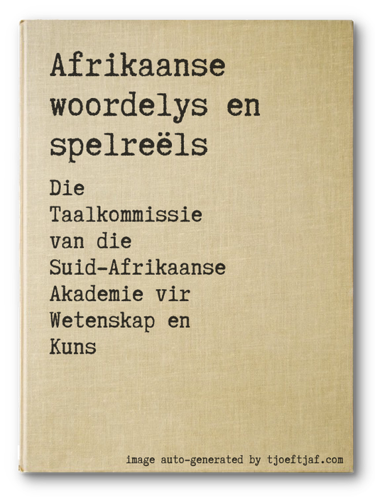 Afrikaanse woordelys en spelrels
